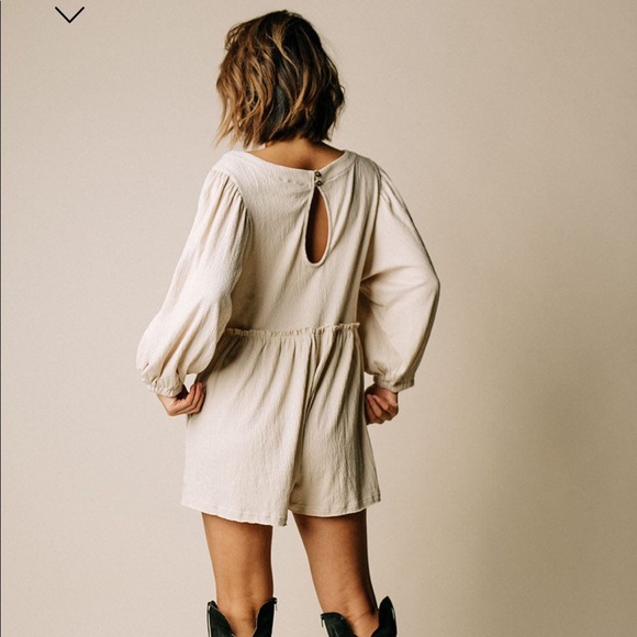 The Lani Romper in Natural - Picture 2 of 3
